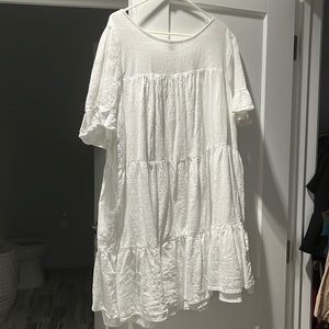Shein white swing dress